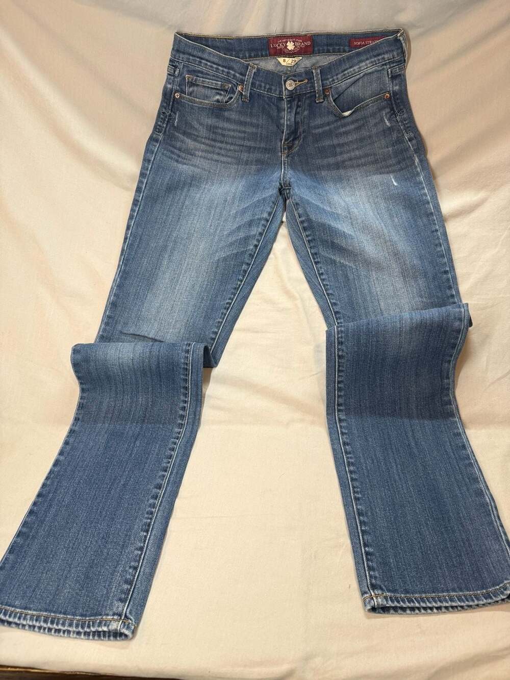 Lucky Brand Sofia Straight Mid Rise Jeans Size 8/29 Long